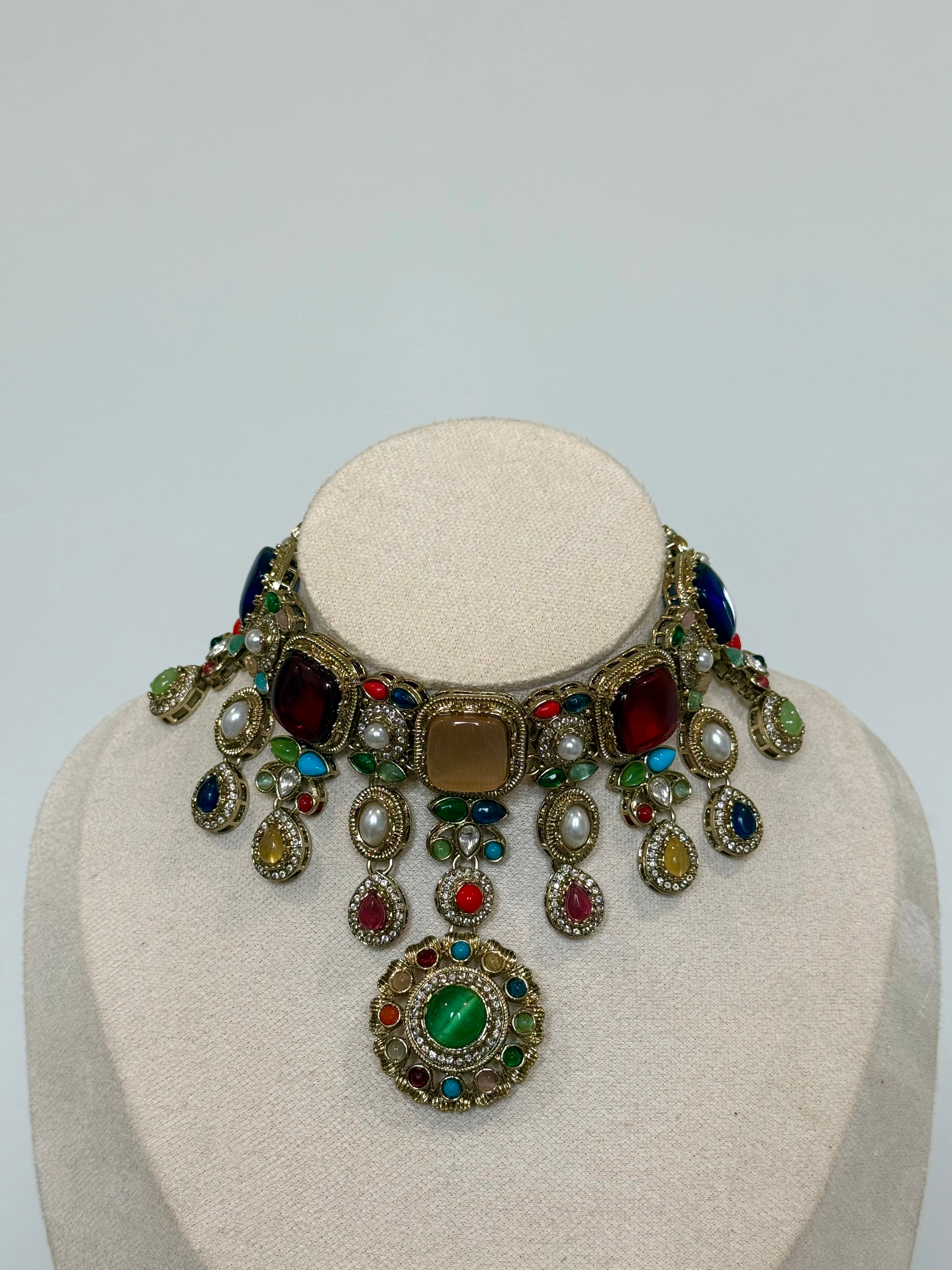 Gulnaaz Necklace Set | Multi