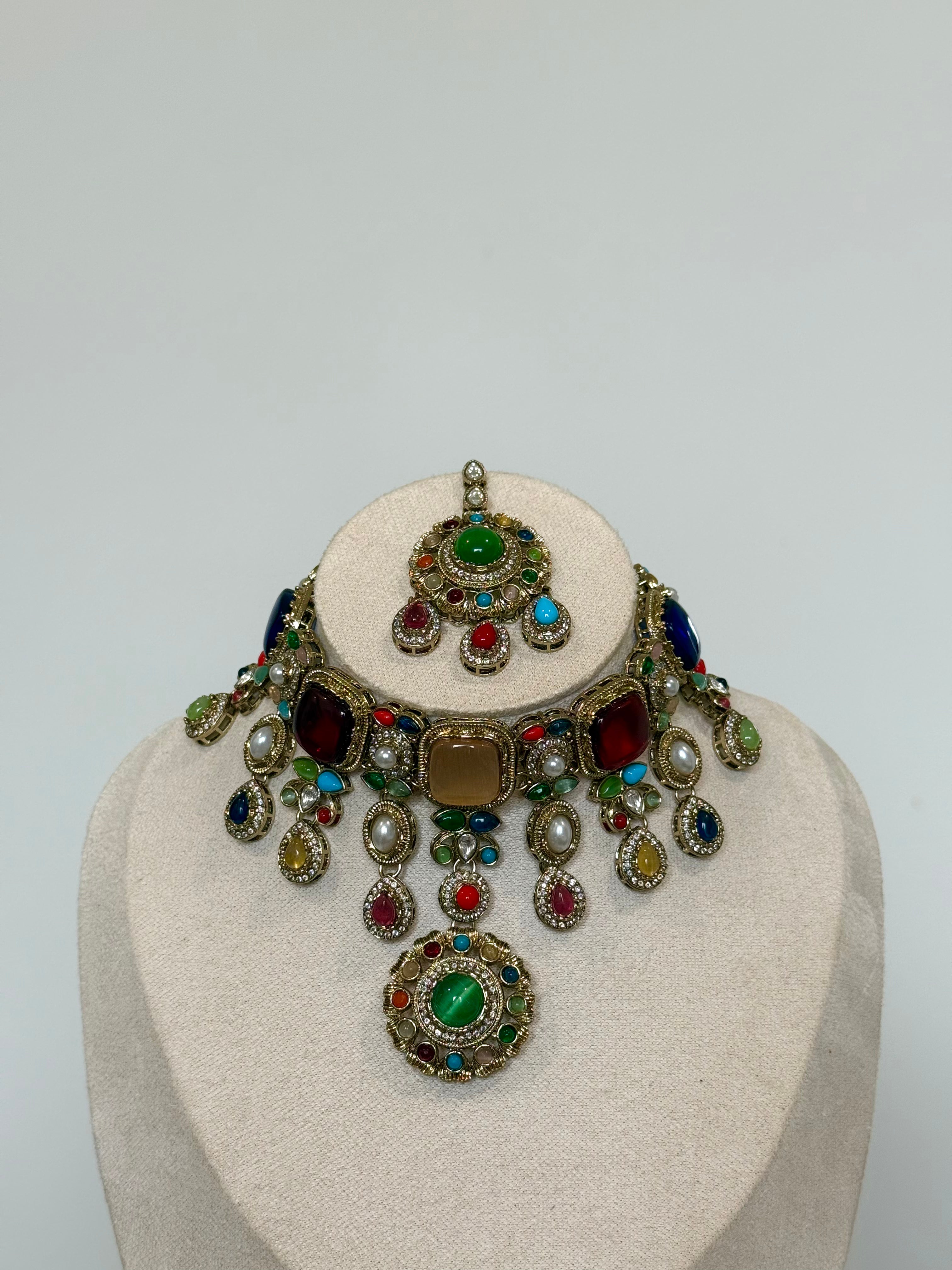 Gulnaaz Necklace Set | Multi