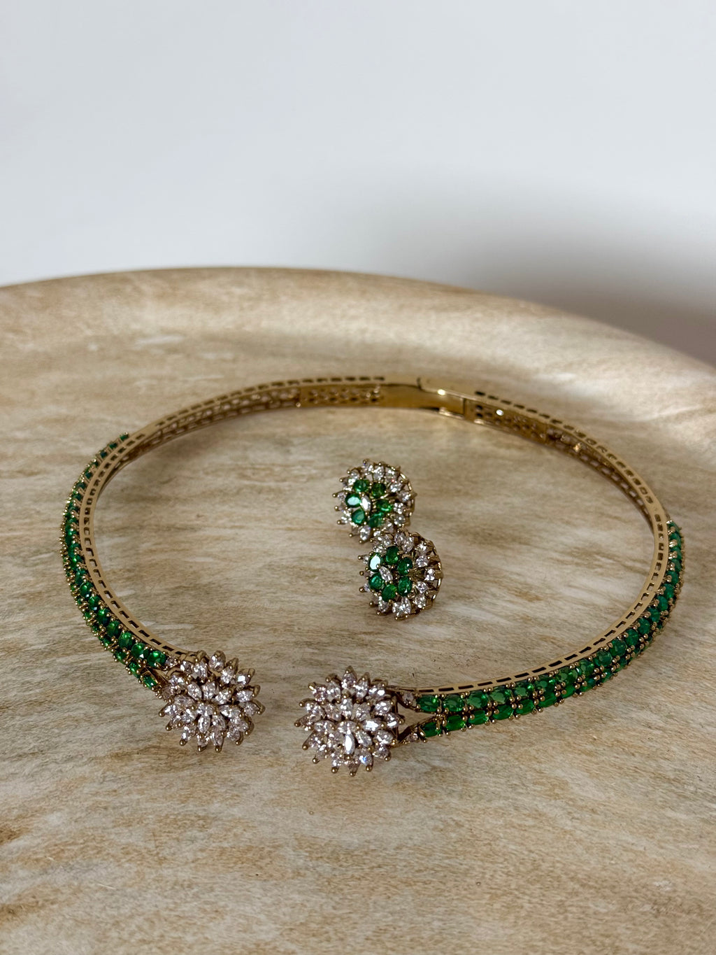Vihana Hansi Necklace Set | Green