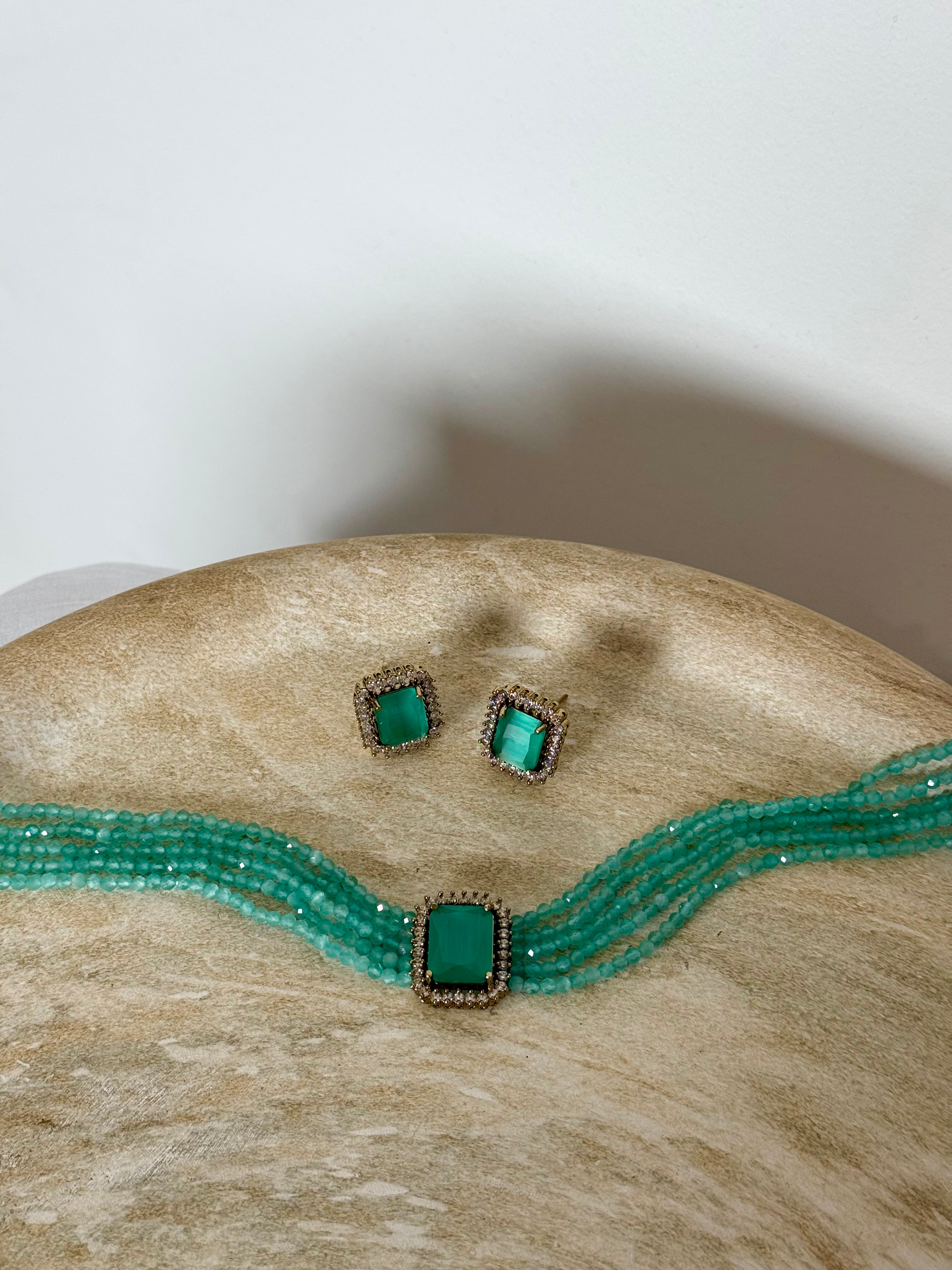 Rumi Choker Set | Mint