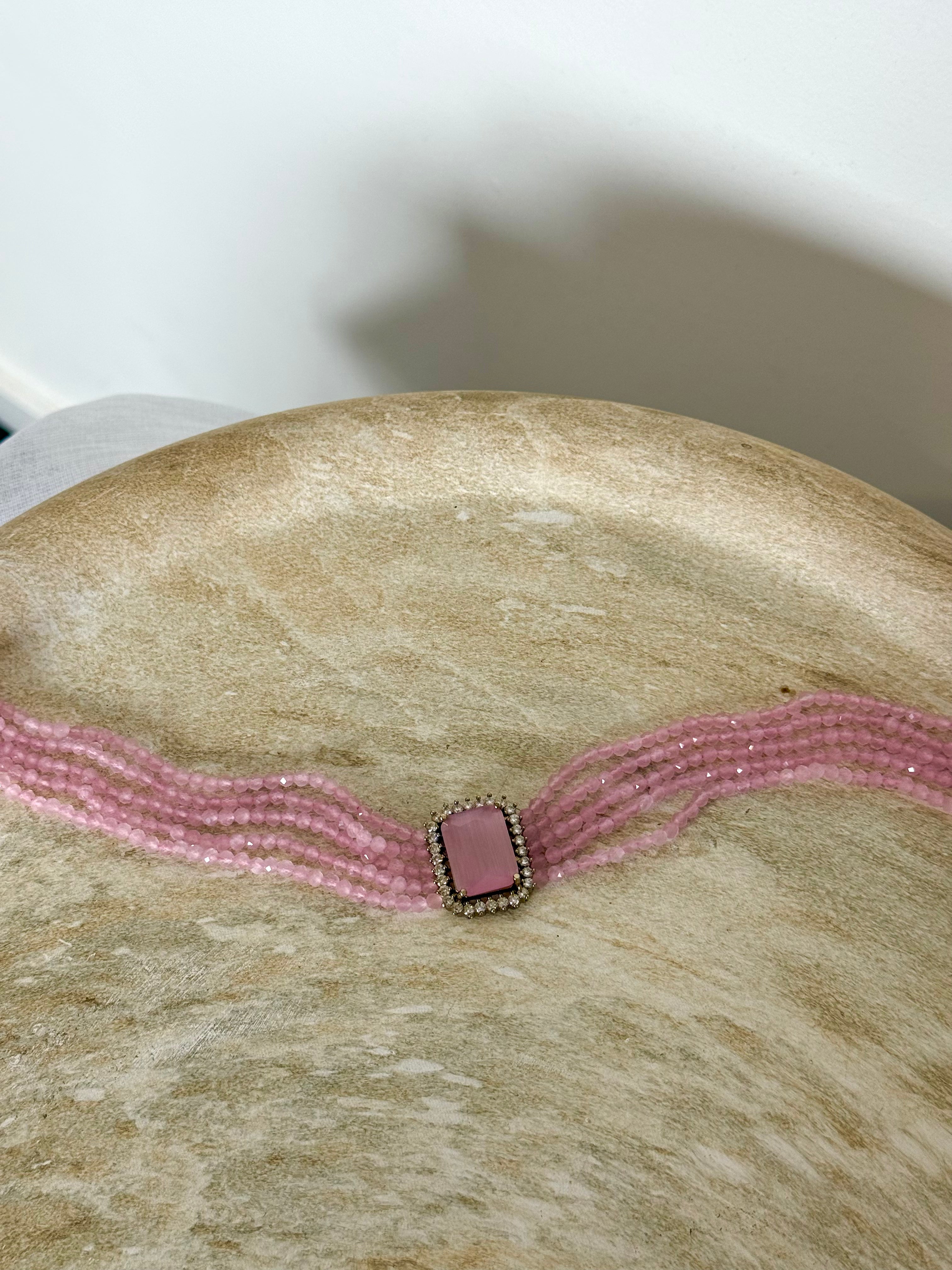 Rumi Choker Set | Baby Pink
