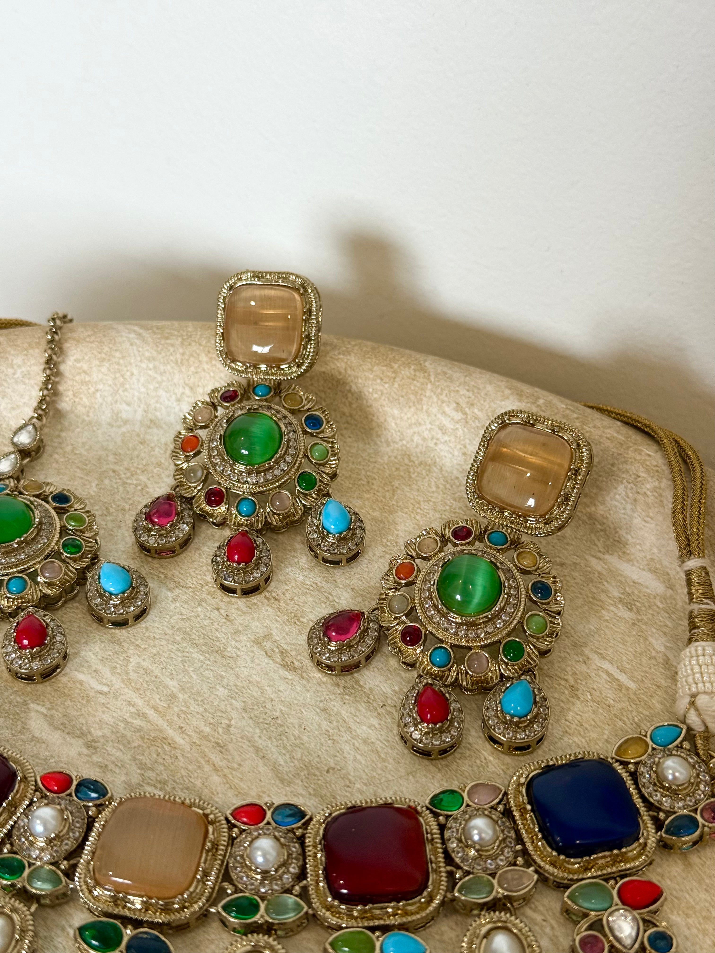Gulnaaz Necklace Set | Multi