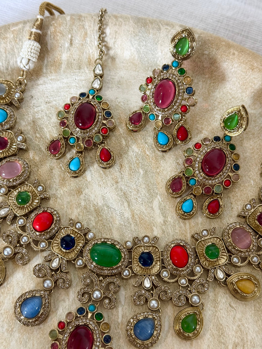 Ambika Necklace Set | Multi