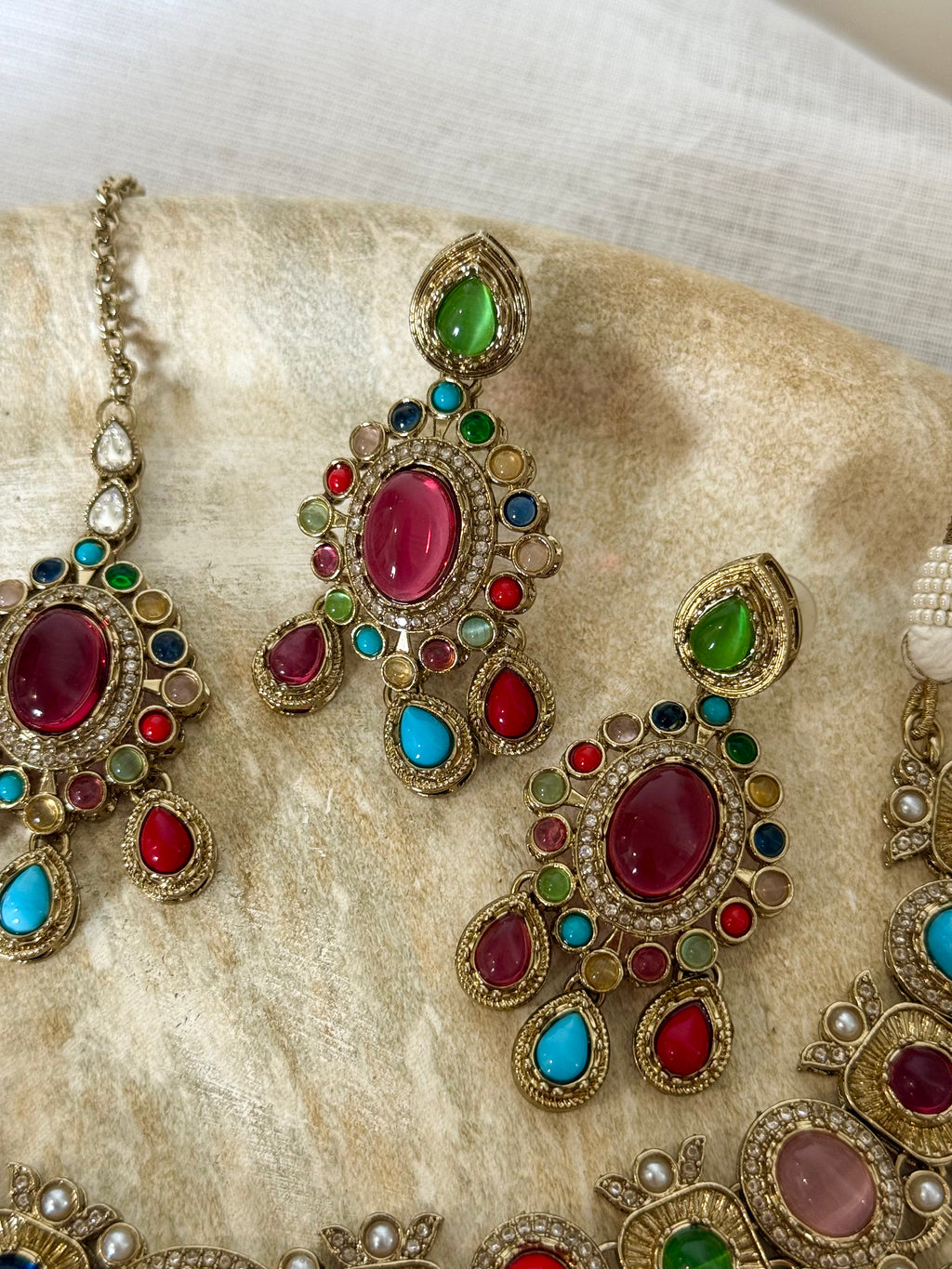 Ambika Necklace Set | Multi