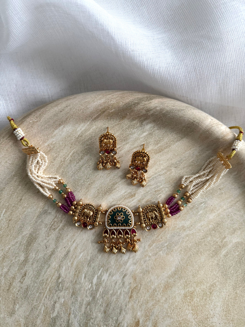 Aasa Necklace Set | Rubygreen