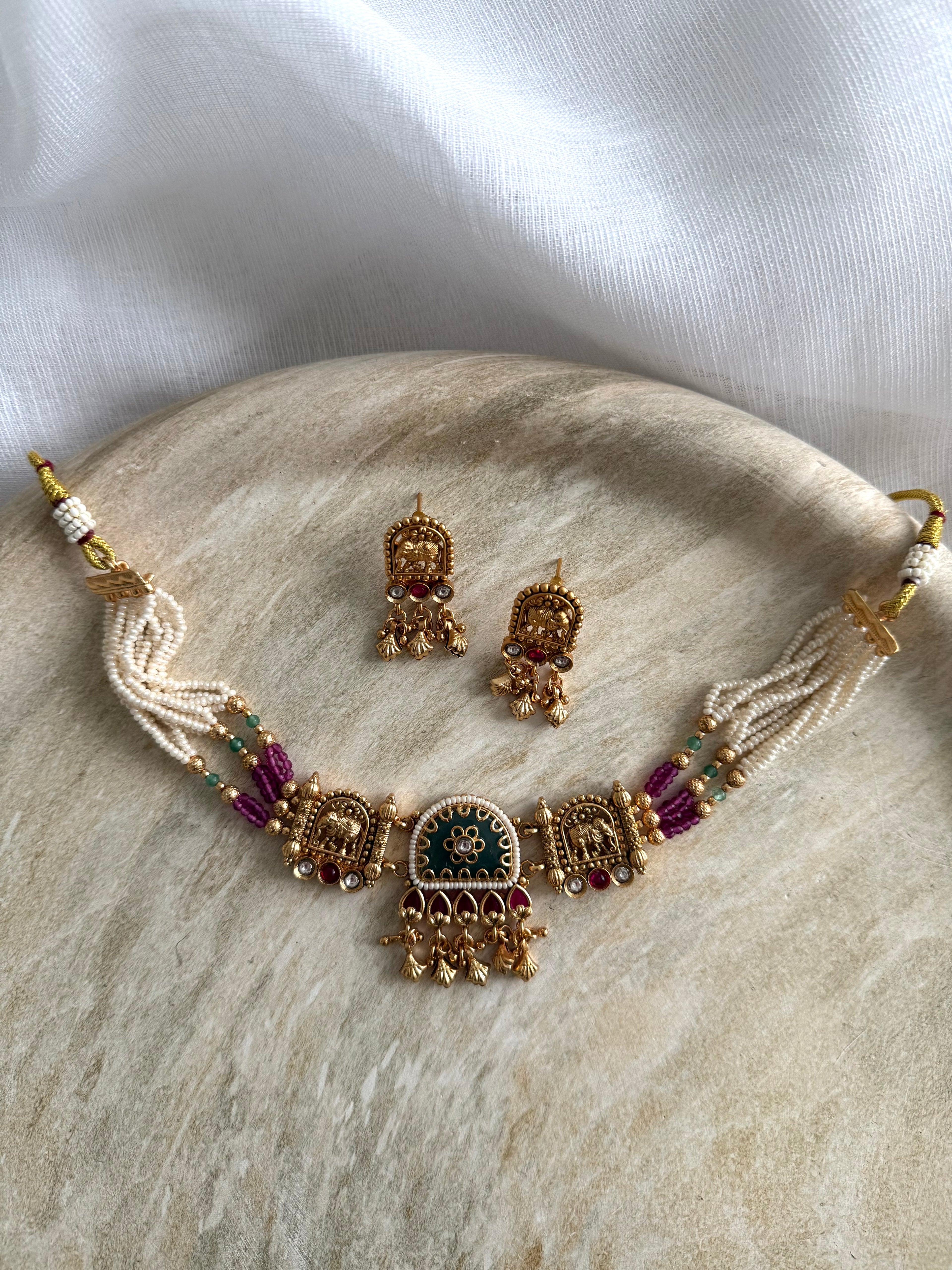 Aasa Necklace Set | Rubygreen
