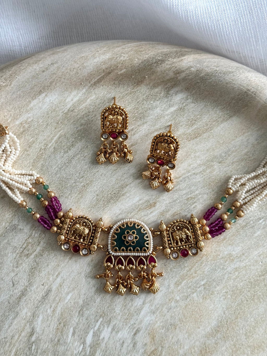 Aasa Necklace Set | Rubygreen