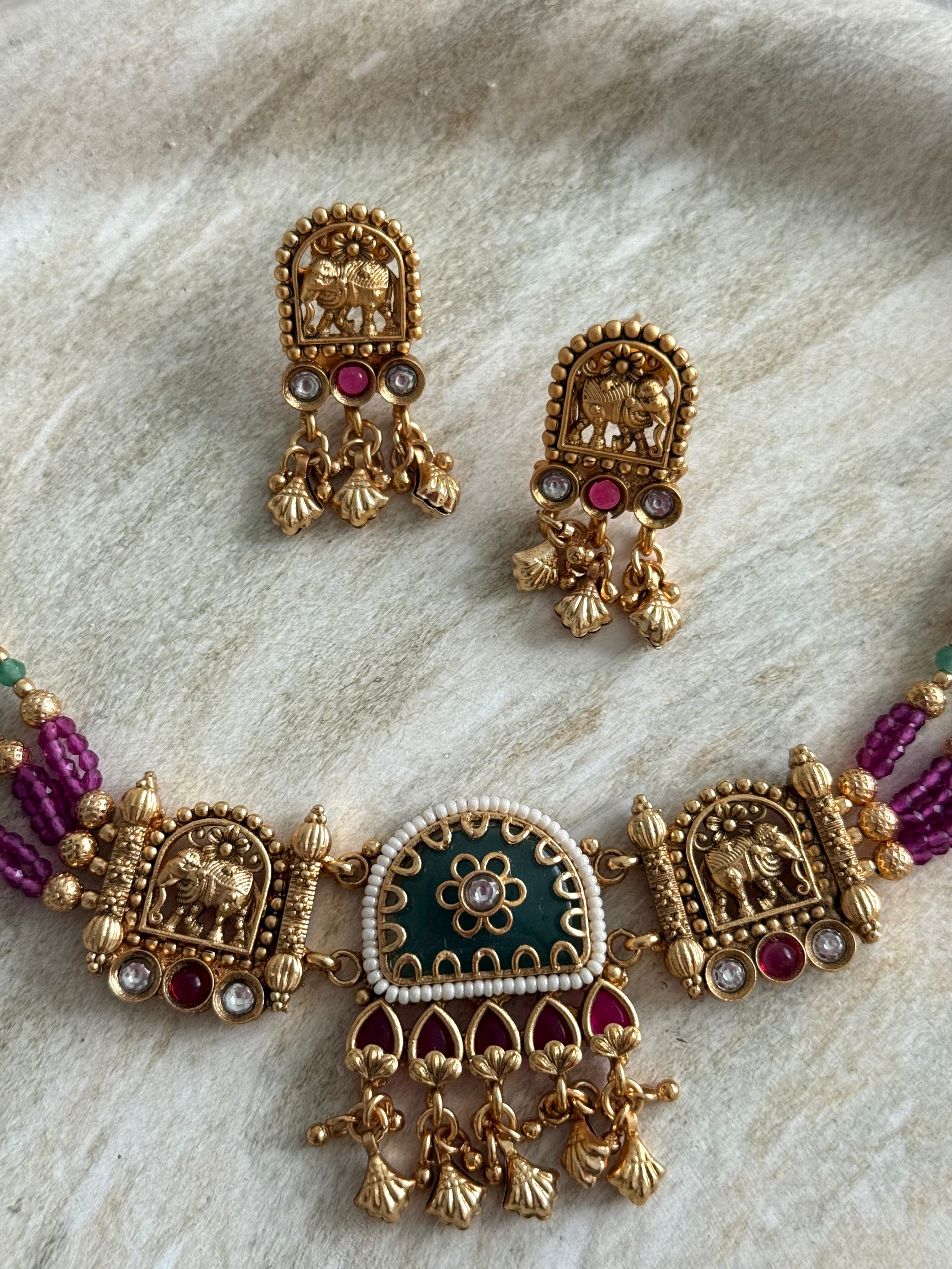 Aasa Necklace Set | Rubygreen