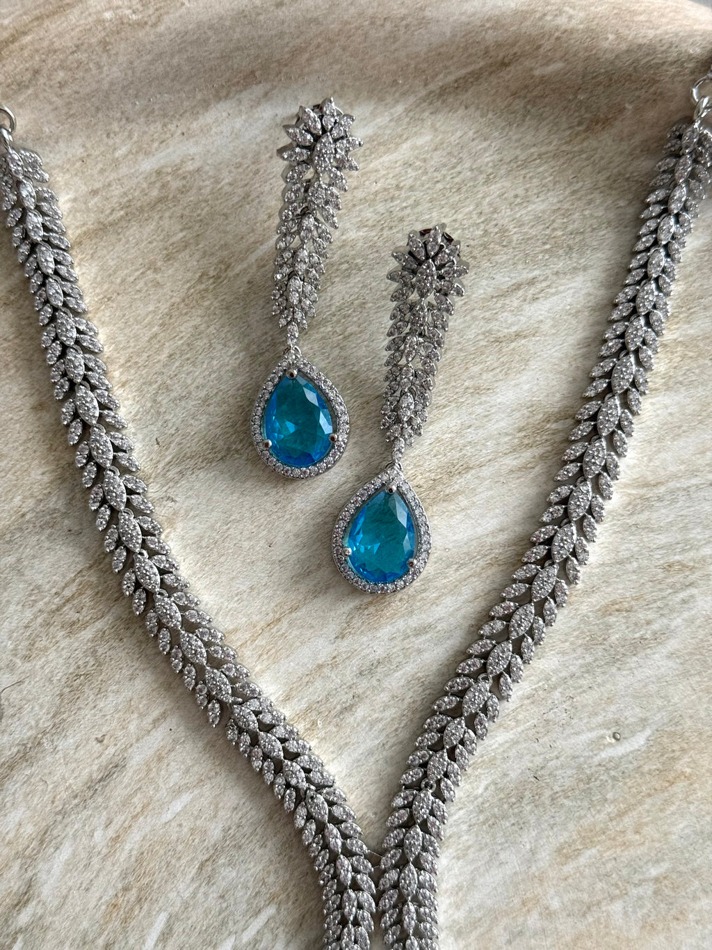 Raha Necklace Set | Skyblue