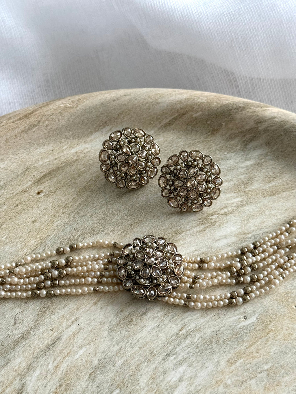 Maya Necklace Set | White