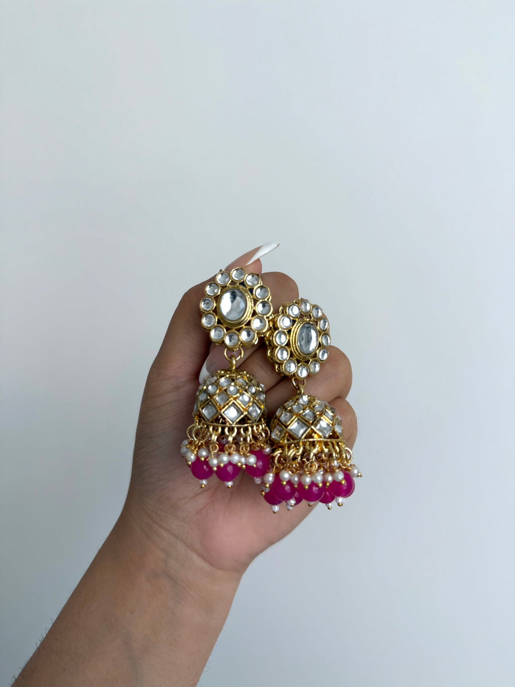Amrit Necklace Set Hot Pink