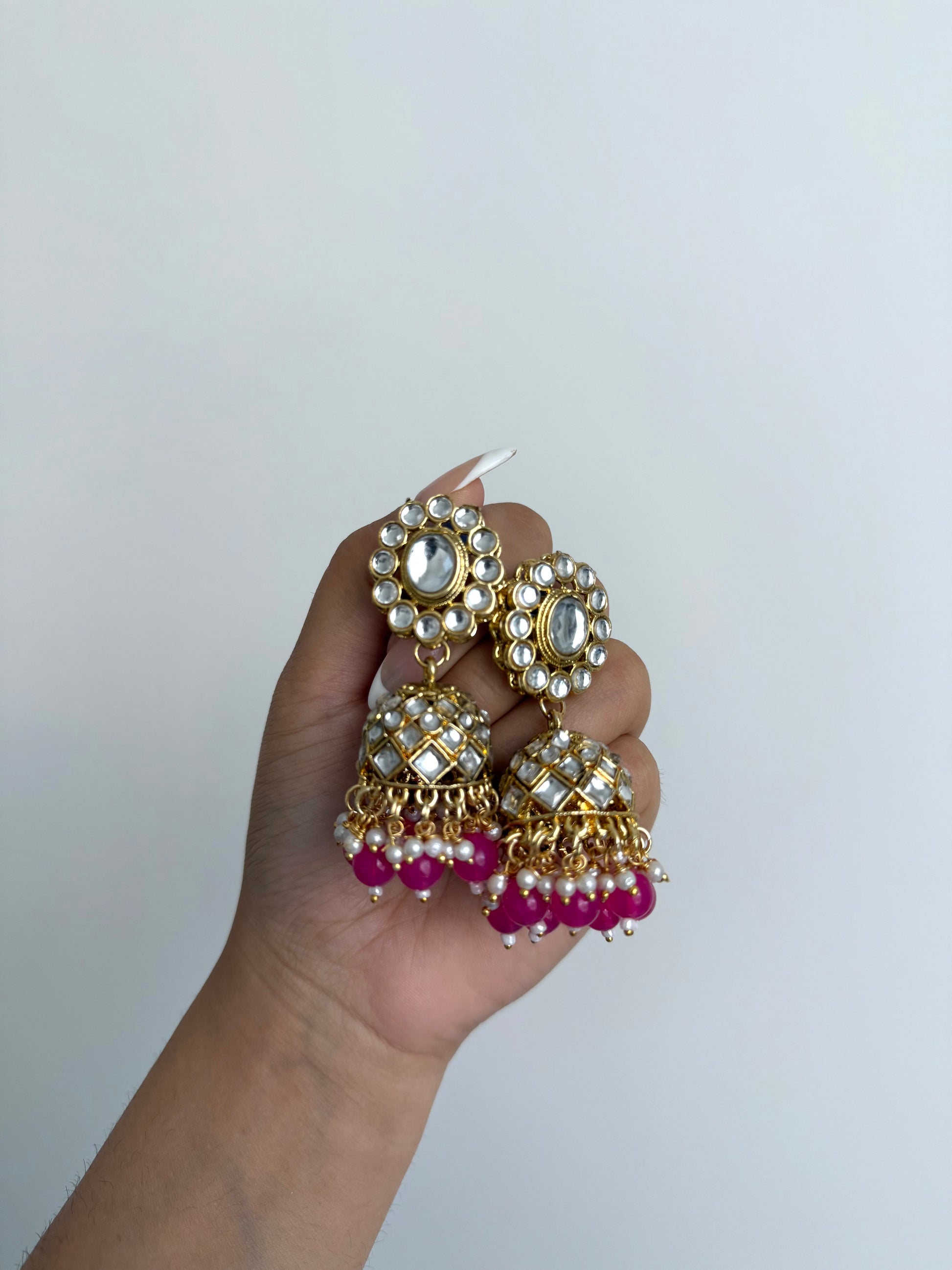 Amrit Necklace Set Hot Pink