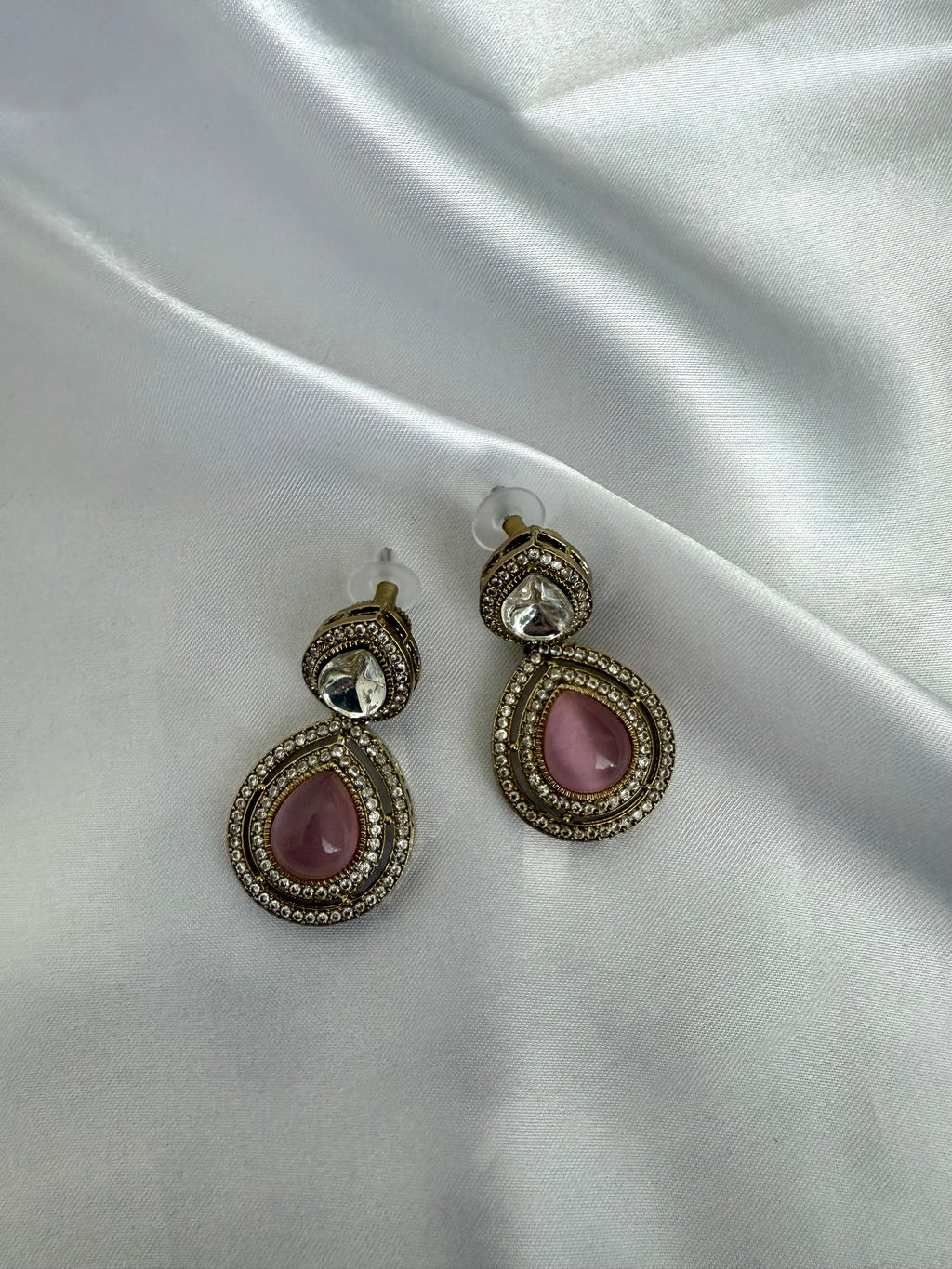 Amara Necklace Set Mint Pink