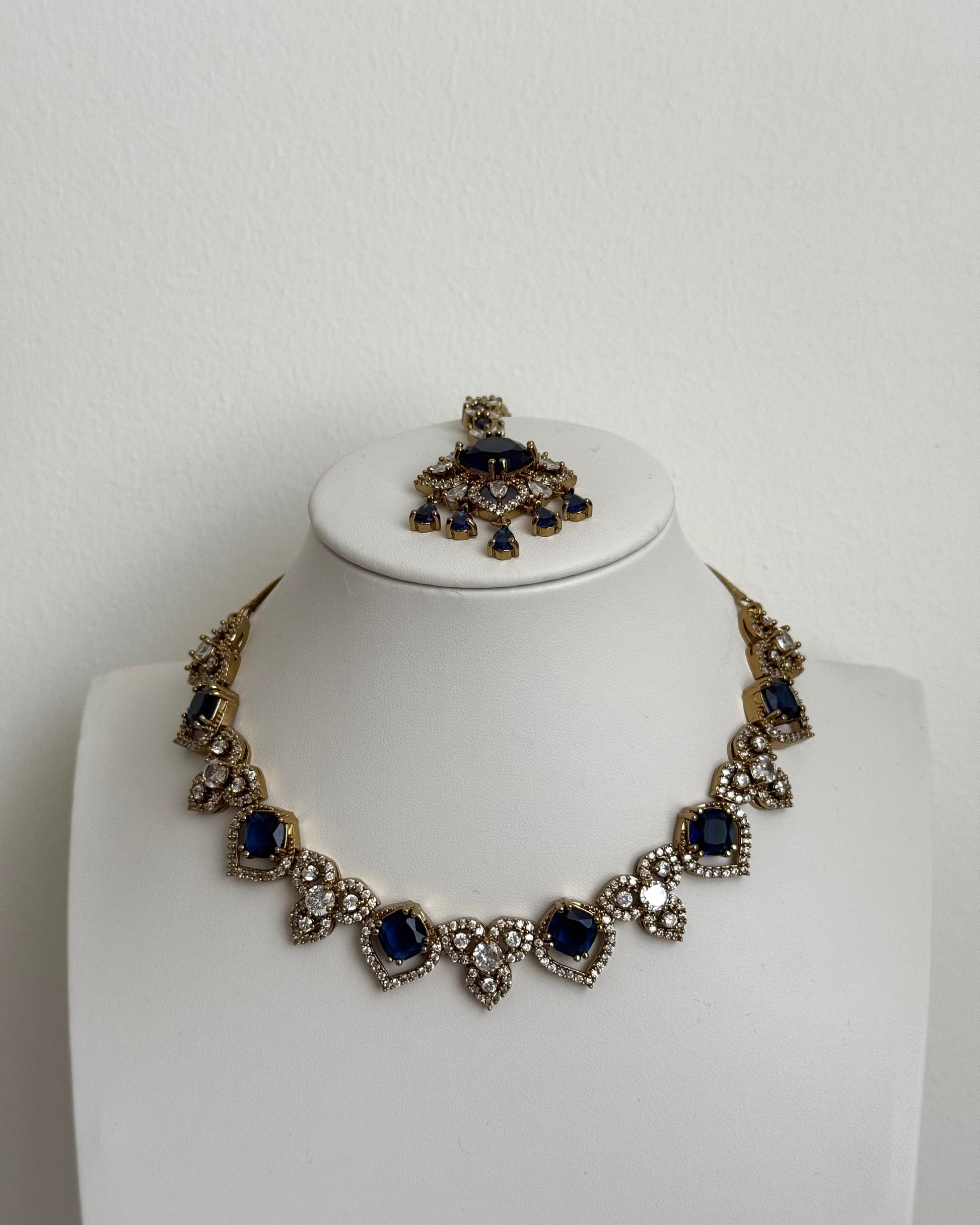 Serena Necklace Set Blue