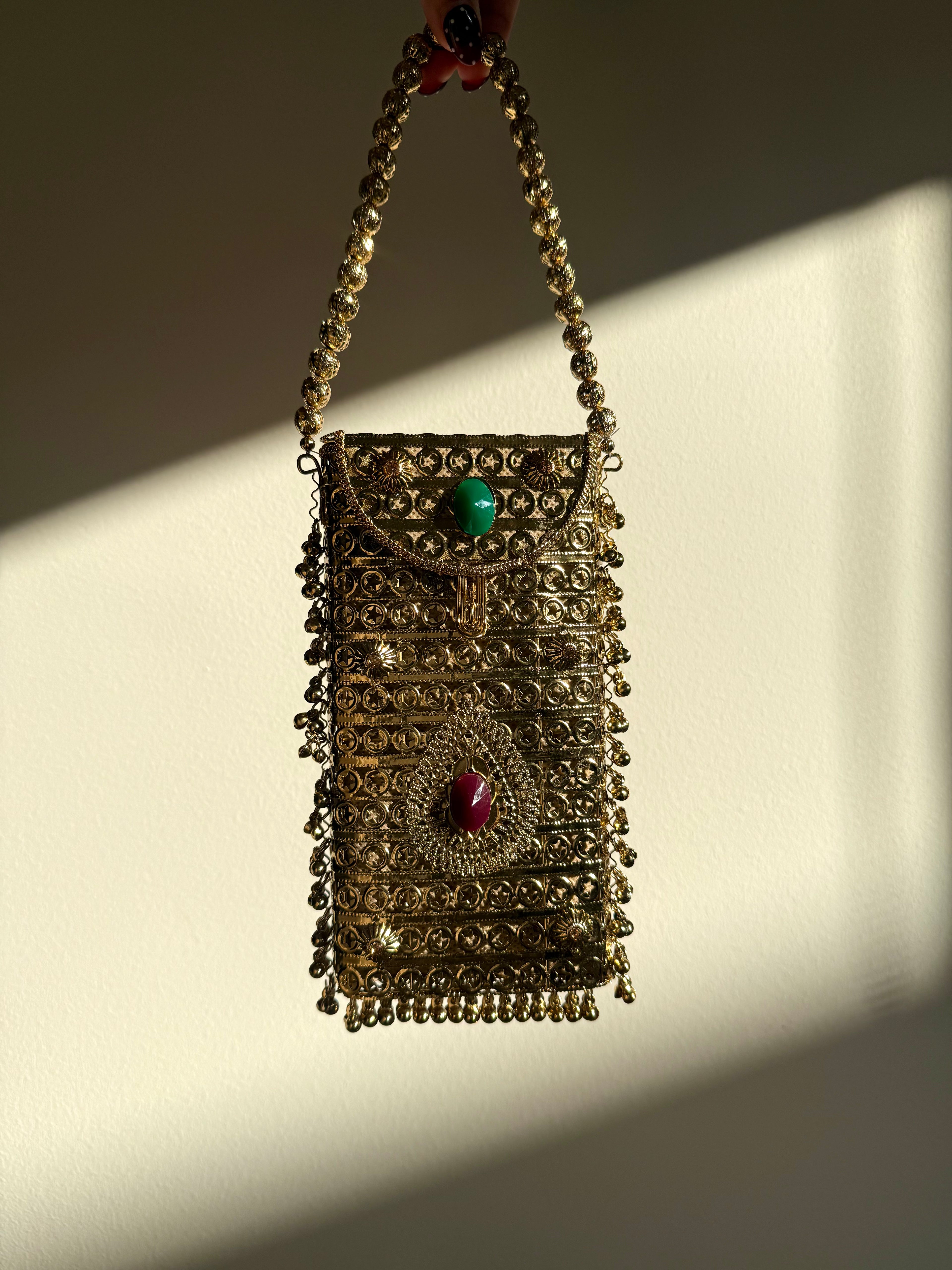 Kyra Mobile Bag | Gold