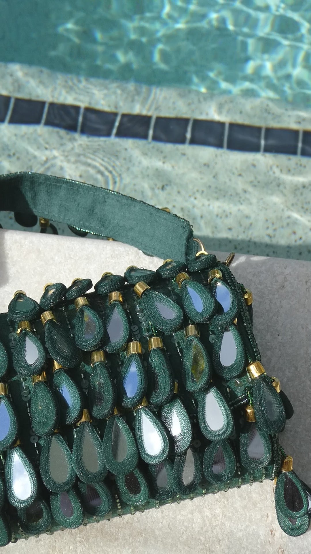 Alya Mirror Bag | Emerald Green